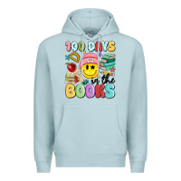Blue Mist 100 days in the books Premium Hoodie - MaliasSmallBusiness