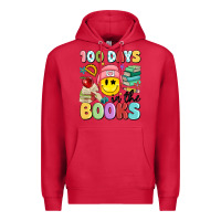 Cardinal 100 days in the books Premium Hoodie - MaliasSmallBusiness