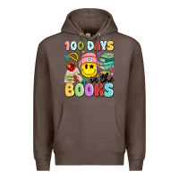 Coffee 100 days in the books Premium Hoodie - MaliasSmallBusiness