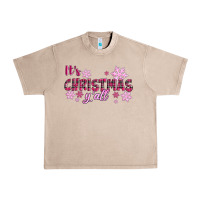 French Oak It's Christmas Y'all Season Pink Christmas Urban Heavy Tee - RanaPortraitStore
