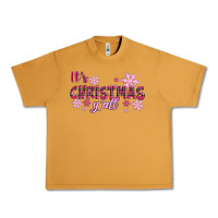 Peanut Butter It's Christmas Y'all Season Pink Christmas Urban Heavy Tee - RanaPortraitStore