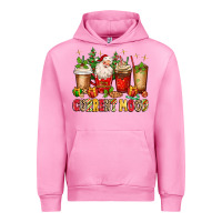 Fuchsia Pink Christmas Santa coffee cups current mood Urban Hoodie - MaliasSmallBusiness