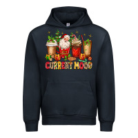 Navy Christmas Santa coffee cups current mood Urban Hoodie - MaliasSmallBusiness