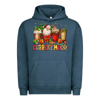 Pigment Midnight Navy Christmas Santa coffee cups current mood Urban Hoodie - MaliasSmallBusiness