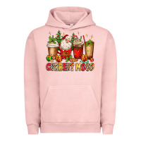 Pigment Salmon Christmas Santa coffee cups current mood Urban Hoodie - MaliasSmallBusiness