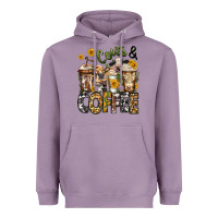 Lavender cows and coffee cups Heavyweight Hoodie - Jasminsmagicworld