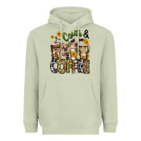 Matcha cows and coffee cups Heavyweight Hoodie - Jasminsmagicworld