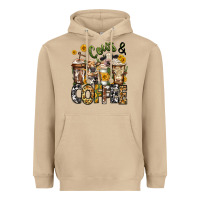 Mushroom cows and coffee cups Heavyweight Hoodie - Jasminsmagicworld