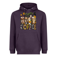 Plum cows and coffee cups Heavyweight Hoodie - Jasminsmagicworld