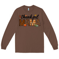 Chestnut thankful mama Long Sleeve Tee - texasbilliewilder