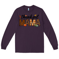 Plum thankful mama Long Sleeve Tee - texasbilliewilder