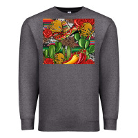 Charcoal Heather mexican cacti Premium Sweatshirt - Artiststas