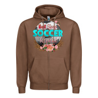 Chestnut eat sleep soccer repeat Zipper Hoodie - HRA Design Shop