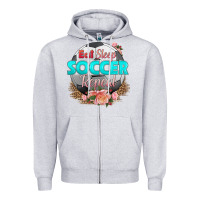 Heather Grey eat sleep soccer repeat Zipper Hoodie - HRA Design Shop