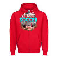 Red eat sleep soccer repeat Zipper Hoodie - HRA Design Shop