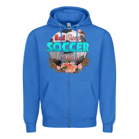 True Royal eat sleep soccer repeat Zipper Hoodie - HRA Design Shop