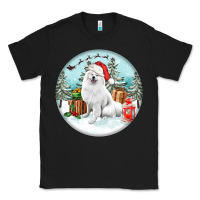 Black Christmas samoyed dog Classic Tee - FaDigitalArtStudio
