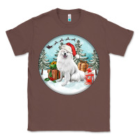 Chestnut Christmas samoyed dog Classic Tee - FaDigitalArtStudio
