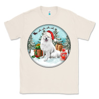 Natural Christmas samoyed dog Classic Tee - FaDigitalArtStudio