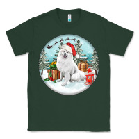 Sports Green Christmas samoyed dog Classic Tee - FaDigitalArtStudio