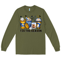 Army Green tis' the season volleyball coffee cups Long Sleeve Tee - Zillion Design Studio