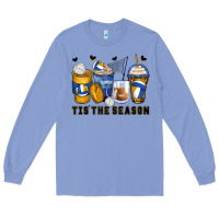 Colony Blue tis' the season volleyball coffee cups Long Sleeve Tee - Zillion Design Studio