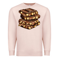 Pale Pink nut and chocolate Premium Sweatshirt - AdoDesignShop