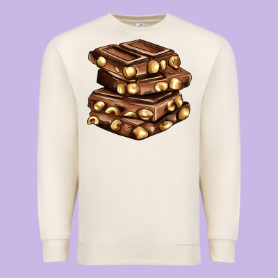 Nut And Chocolate Premium Sweatshirt Designed By Adodesignshop