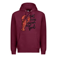 Burgundy got a little cajun in my soul Premium Hoodie - MaliasSmallBusiness