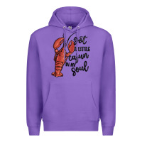 Purple got a little cajun in my soul Premium Hoodie - MaliasSmallBusiness