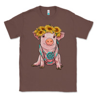 Chestnut sunflower pig with gemstone Classic Tee - RanaPortraitStore