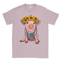 Lilac sunflower pig with gemstone Classic Tee - RanaPortraitStore