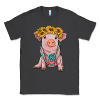 Smoke sunflower pig with gemstone Classic Tee - RanaPortraitStore