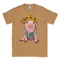 Toasted Coconut sunflower pig with gemstone Classic Tee - RanaPortraitStore