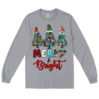 Heather Grey western trees merry and bright christmas Long Sleeve Tee - RanaPortraitStore