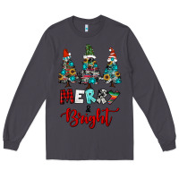 Smoke western trees merry and bright christmas Long Sleeve Tee - RanaPortraitStore