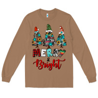 Toasted Coconut western trees merry and bright christmas Long Sleeve Tee - RanaPortraitStore