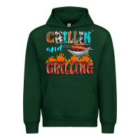 Forest Green chillin and grilling Urban Hoodie - MaliasSmallBusiness