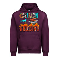 Mauve Wine chillin and grilling Urban Hoodie - MaliasSmallBusiness