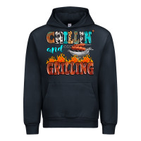 Navy chillin and grilling Urban Hoodie - MaliasSmallBusiness