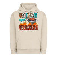 Pigment French Oak chillin and grilling Urban Hoodie - MaliasSmallBusiness