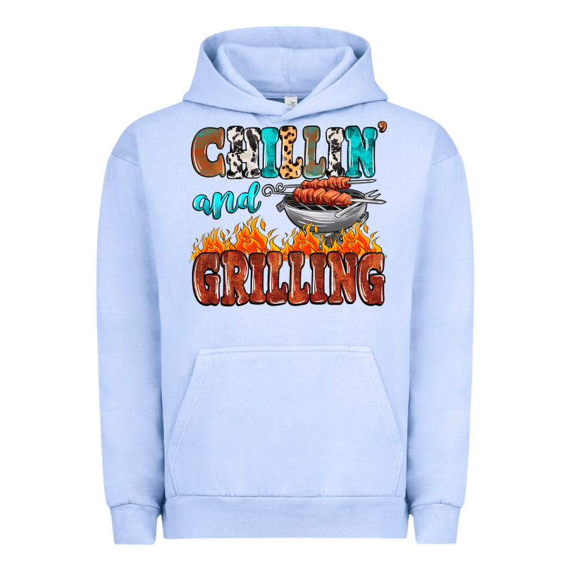 Chillin And Grilling Urban Hoodie by MaliasSmallBusiness | Teevron