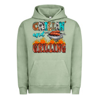 Pigment Oil Green chillin and grilling Urban Hoodie - MaliasSmallBusiness