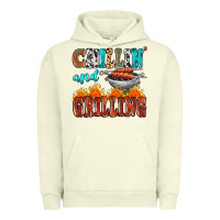 Pigment Pistachio chillin and grilling Urban Hoodie - MaliasSmallBusiness