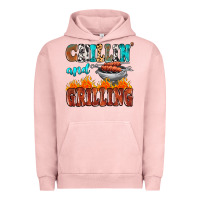 Pigment Salmon chillin and grilling Urban Hoodie - MaliasSmallBusiness