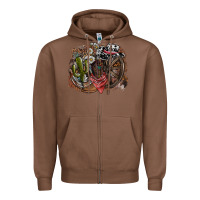 Chestnut western Zipper Hoodie - SublimationCraftShop