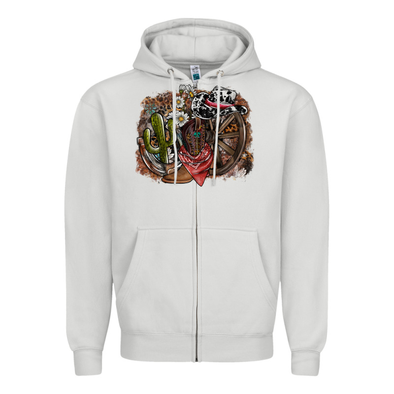 Western Zipper Hoodie by SublimationCraftShop | Teevron