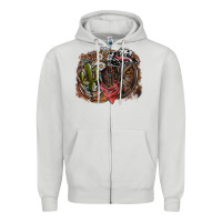 Dove Grey western Zipper Hoodie - SublimationCraftShop