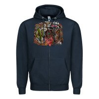 Navy western Zipper Hoodie - SublimationCraftShop