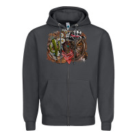 Smoke western Zipper Hoodie - SublimationCraftShop